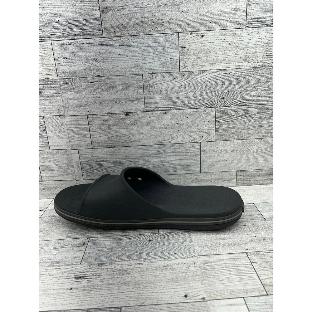 Crocs‎ Crocband II Slides Flip Flops Sandals Slides Black Size Mens 8/Womens 10